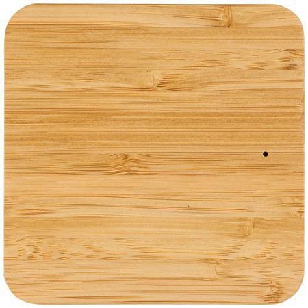 Беспроводное зарядное устройство "Leaf" из бамбука и ткани