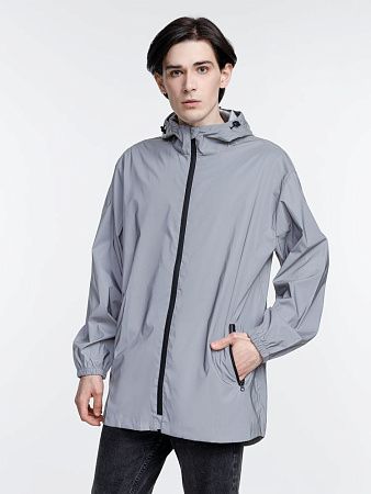 Парка Manifest из светоотражающей ткани, серая, размер XS/S