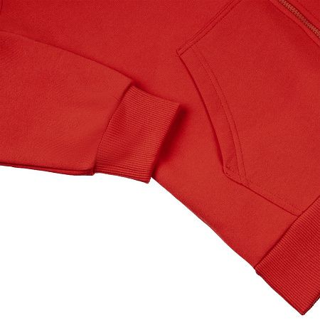 Толстовка на молнии с капюшоном Siverga Heavy 2.0, красная, размер S