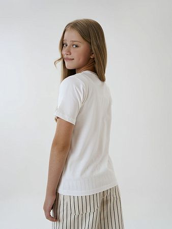 Футболка детская T-Bolka Kids, белая (белоснежная), размер 10 лет (130-140 см)