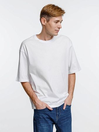 Футболка оверсайз унисекс Base Space, белая, размер XL/2XL