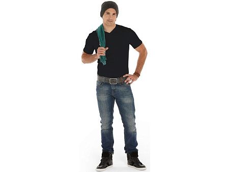 Футболка "Heavy Super Club" мужская с V-образным вырезом под нанесение