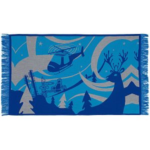 Пледы вязаные с бахромой