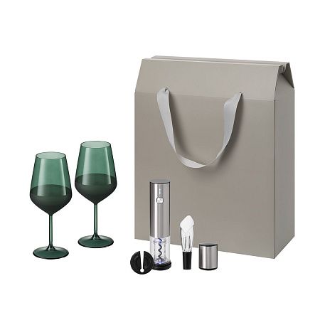 Подарочный набор Эмеральд (Emerald), Винтаро (Vintaro) (2 бокала + набор для вина)