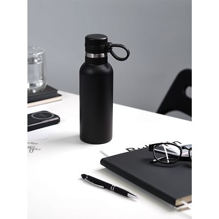 Термобутылка вакуумная герметичная Модена (Modena), черная
