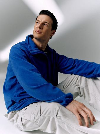 Куртка флисовая унисекс Fliska, ярко-синяя, размер M/L