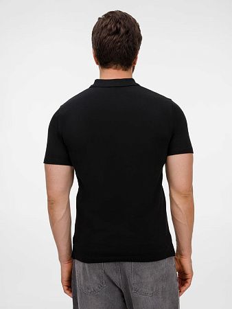 Рубашка поло унисекс Tervise, черная, размер S