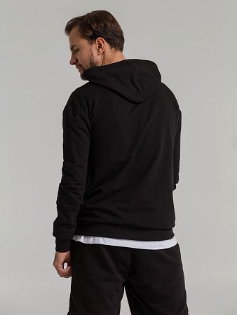 Толстовка с капюшоном Unit Kirenga, черная, размер XS