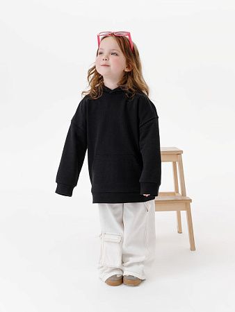 Худи детское оверсайз Houdini, черное, размер 6 лет (106-116 см)