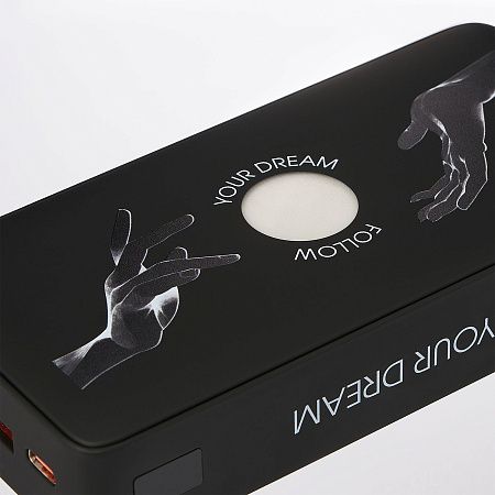 Внешний аккумулятор с подсветкой Анкор Плюс PD (Ancor PD Plus) 20000 mAh, черный