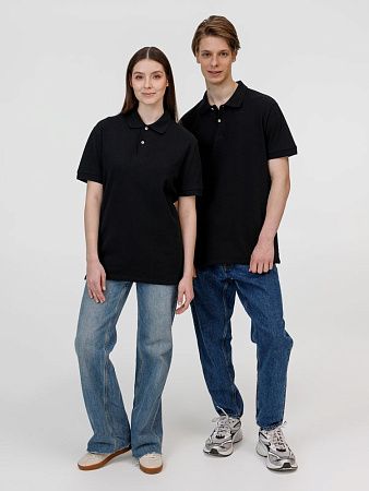 Рубашка поло унисекс Pacific, черная, размер S