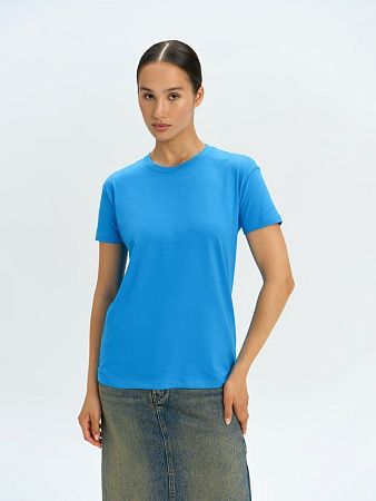 Футболка унисекс Regent 150, ярко-бирюзовая, размер 3XL