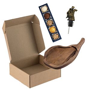 Подарочный набор «Эстет»: гейзер для вина, доска для подачи, трюфели