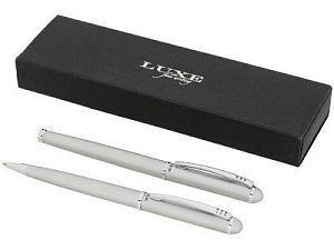 Подарочный набор ручек «Andante», цвет: серебристый