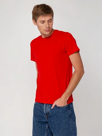 Футболка мужская T-bolka Stretch, красная, размер S