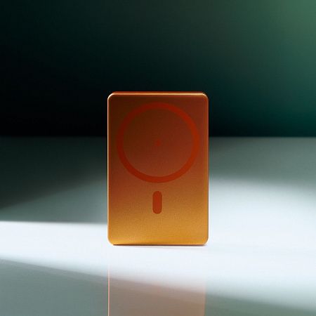 Внешний аккумулятор Атлантис (Atlantis) PD 5000mAh с функцией беспроводной зарядки 15W, оранжевый