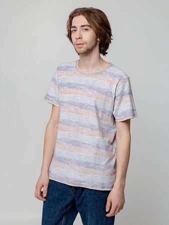 Футболка мужская Rayet двусторонняя, оранжевая с фиолетовым, размер M