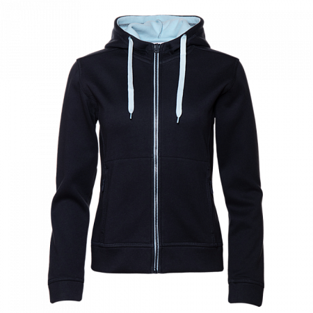 Толстовка женская STAN с капюшоном на молнии сэндвич 320, 19, Тёмно-синий,  (46)  (52/XXL)