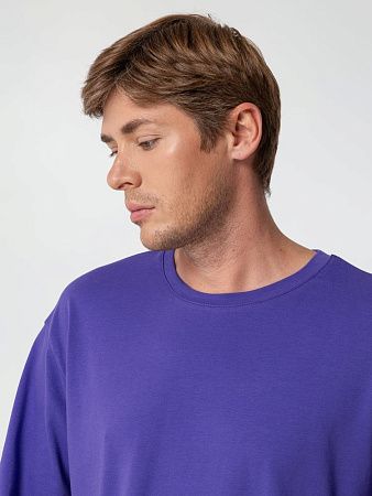 Футболка унисекс оверсайз Street Vibes, фиолетовая, размер XS/S