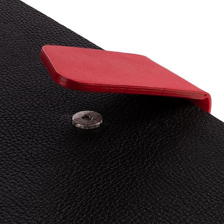 Ежедневник Boom, недатированный, черный с красным