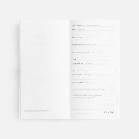 Еженедельник Baza, датированный, синий