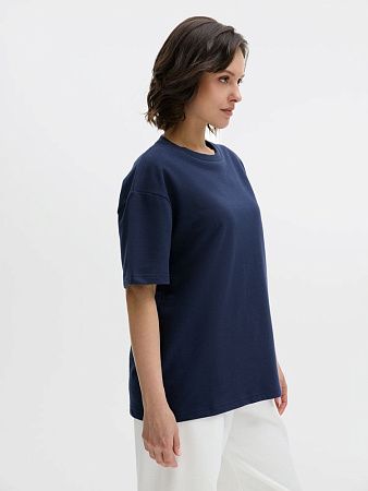 Футболка унисекс Durington, темно-синяя, размер XS/S