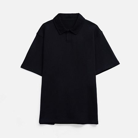 Рубашка поло унисекс Tiimi, черная, размер XS/S