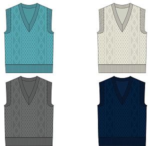 Жилет оверсайз на заказ Tricksy Terra Grand, акрил, размер S/M