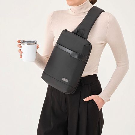 Термокружка вакуумная Вива (Viva), черная