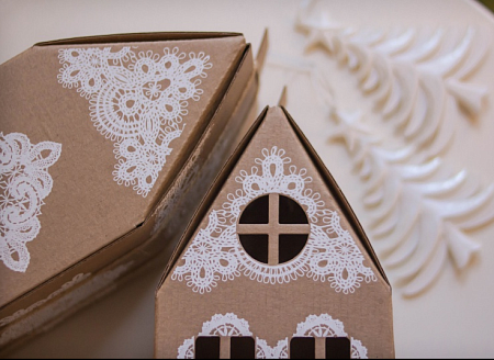 Коробка «Праздничный домик»