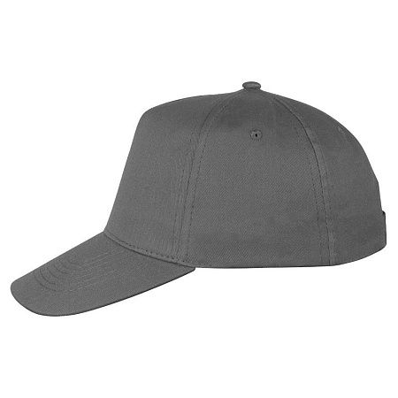 Кепка 5-панельная Lester Velcro 180, серая