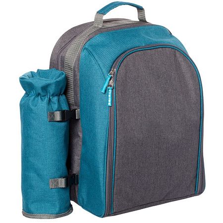 Набор для пикника Fridag на 2 персоны, темно-синий с серым