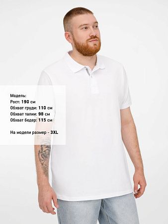 Рубашка поло мужская Virma Premium, белая, размер S