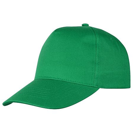 Кепка 5-панельная Lester Velcro 180, ярко-зеленая
