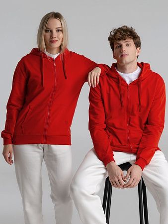 Толстовка на молнии с капюшоном Siverga 2.0, красная, размер 3XL