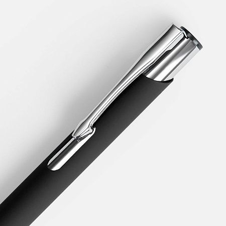 Ручка шариковая Keskus Soft Touch, черная