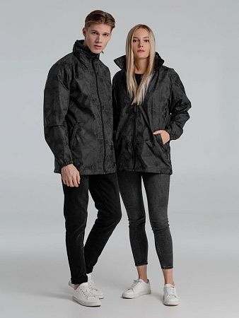 Ветровка светоотражающая Finvind, темно-серая, размер XXS