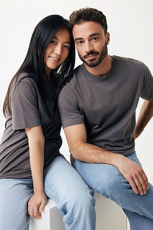 Футболка Iqoniq Kakadu из переработанного хлопка, свободный крой, унисекс, 180 г/м²