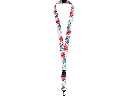 Ланъярд под сублимацию с карабином, межуровневым замком и замком обрыва, 2 см