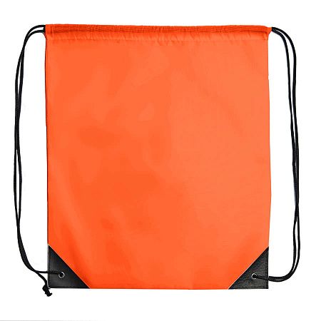Рюкзак мешок с укреплёнными уголками BY DAY, оранжевый, 35*41 см, полиэстер 210D