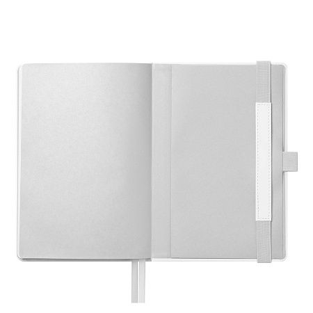 Ежедневник Гэлакси (Galaxy) недатированный, жесткая обложка, срез голограф. фольга, белый