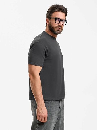 Футболка унисекс Durington, темно-серая (графит), размер M/L