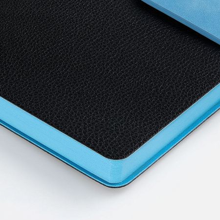 Ежедневник Boom, недатированный, черный с голубым