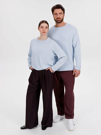 Лонгслив унисекс Siluetti Fuori, светло-голубой, размер L/XL