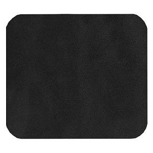 Шеврон Rectangle Smooth Leather размер 40*35 мм, черный, со скругленными углами