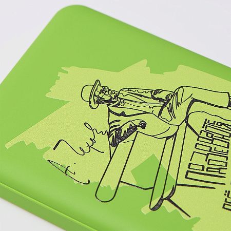 Внешний аккумулятор Ларго PD (Largo PD) 5000mAh с функцией беспроводной зарядки 15W, салатовый