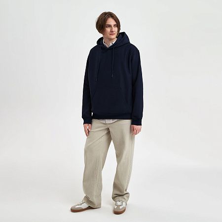 Худи релакс унисекс Адвенче (Adventure), темно-синий, размер M/L