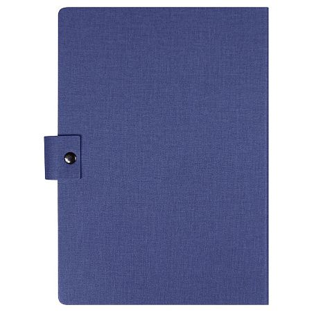 Блокнот А5 Tasmania, в твердой обложке с шариковой ручкой и стикерами, блок в линейку, синий