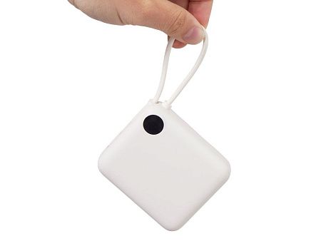 Внешний аккумулятор со встроенным кабелем «Liri», QC/PD, 10000 мАч