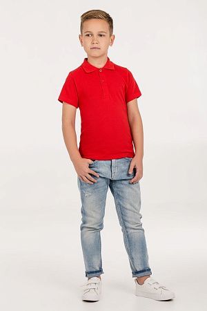 Рубашка поло детская Virma Kids, красная, размер 6 лет (106-116 см)